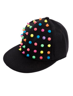 Kostümzubehör Baseball Cap mit Spitzen bunt Farbe: mehrfarbig