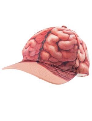 Kostümzubehör Baseballcap Gehirn beige/braun