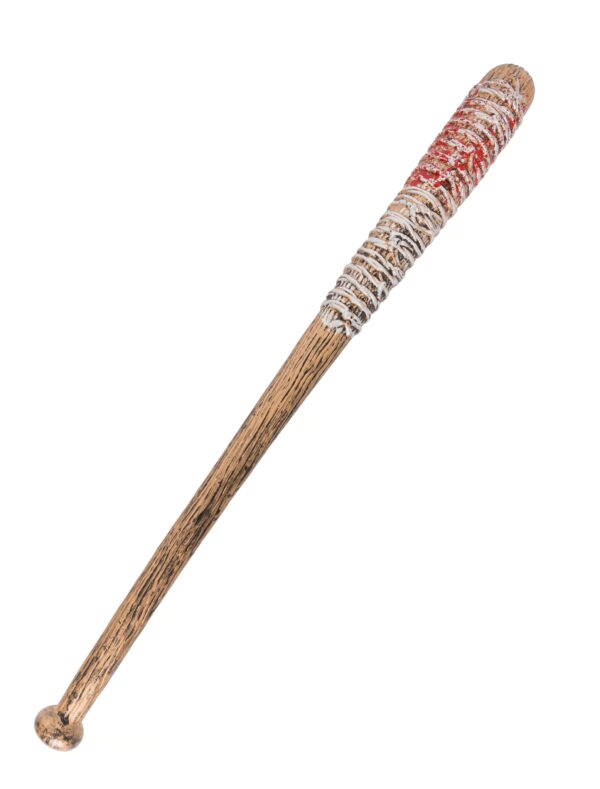 Kostümzubehör Baseballschläger mit Stacheldraht Farbe: braun