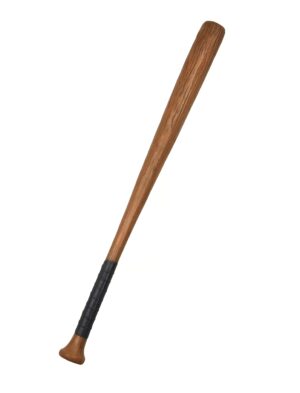Kostümzubehör Baseballschläger mit schwarzem Griff 86cm