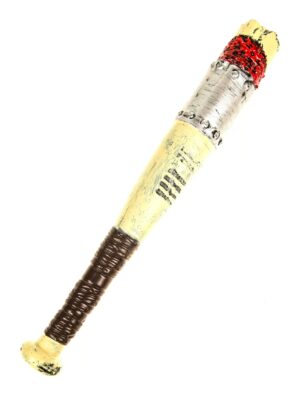 Kostümzubehör Baseballschläger schwarz/weiß/rot