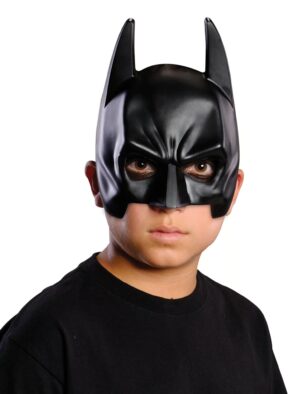 Kostümzubehör Batman Halbmaske Kinder schwarz one size