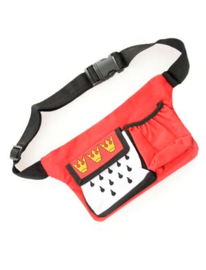 Kostümzubehör Bauchtasche Köln Wappen m. Glashalter rot