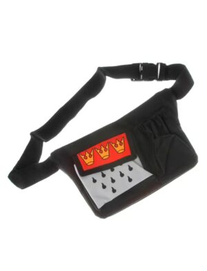 Kostümzubehör Bauchtasche Köln Wappen mit Glashalter schwarz