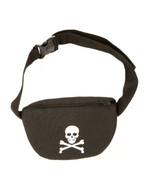 Kostümzubehör Bauchtasche Totenkopf Farbe: schwarz