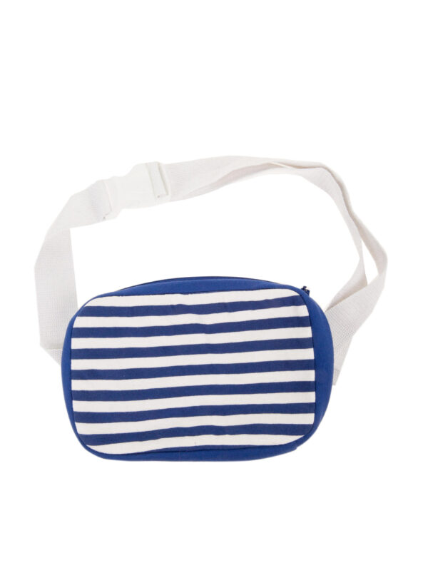 Kostümzubehör Bauchtasche gestreift blau/weiß one size