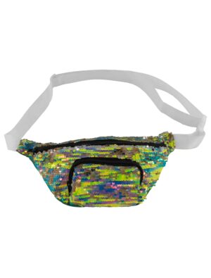 Kostümzubehör Bauchtasche mit Pailletten grün