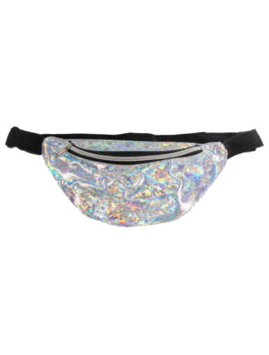 Kostümzubehör Bauchtasche silber