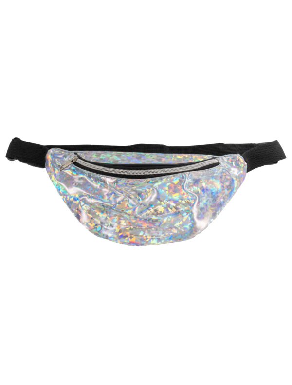 Kostümzubehör Bauchtasche silber