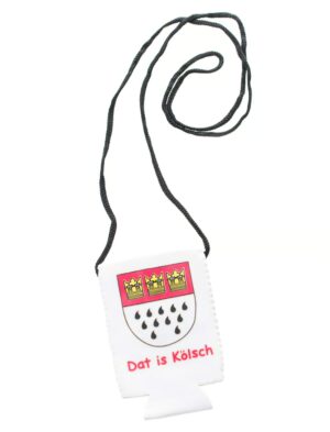 Kostümzubehör Becherhalter mit Wappen weiß