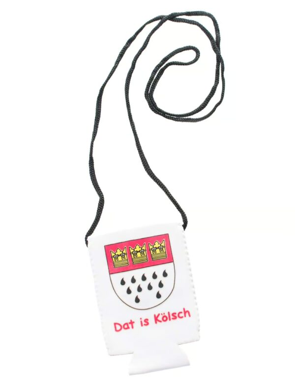 Kostümzubehör Becherhalter mit Wappen weiß