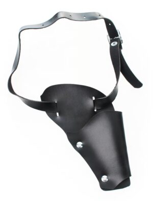 Kostümzubehör Beinholster Skai schwarz