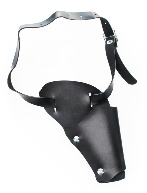 Kostümzubehör Beinholster Skai schwarz
