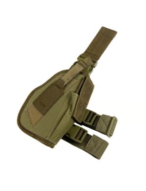 Kostümzubehör Beinholster rechts olivgrün