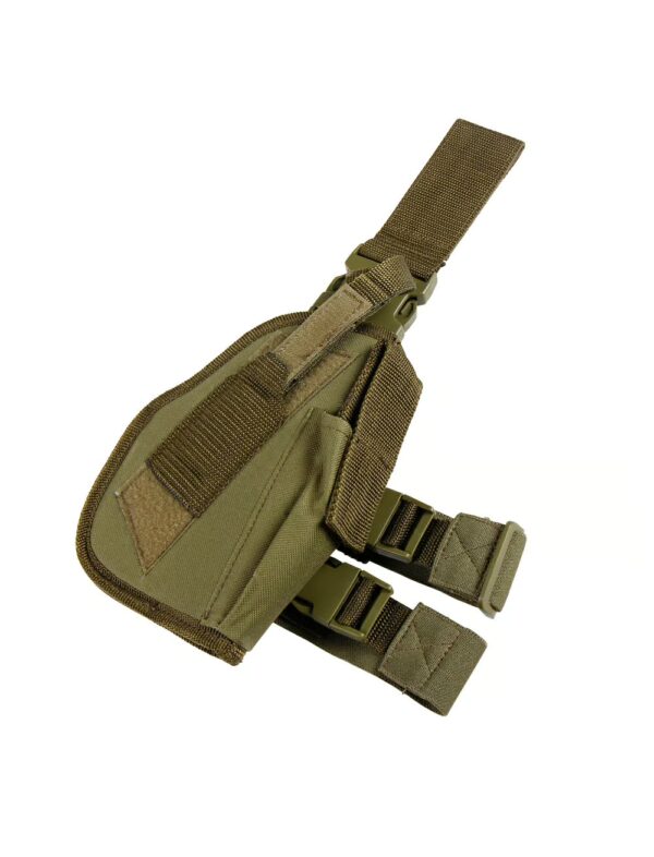 Kostümzubehör Beinholster rechts olivgrün