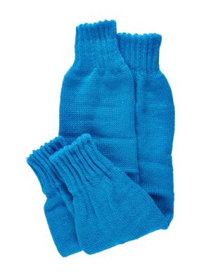Kostümzubehör Beinstulpen 50cm türkis