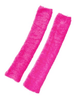 Kostümzubehör Beinstulpen Flausch neonpink one size