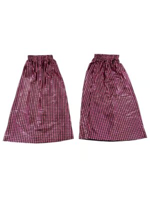 Kostümzubehör Beinstulpen Kachelmuster pink