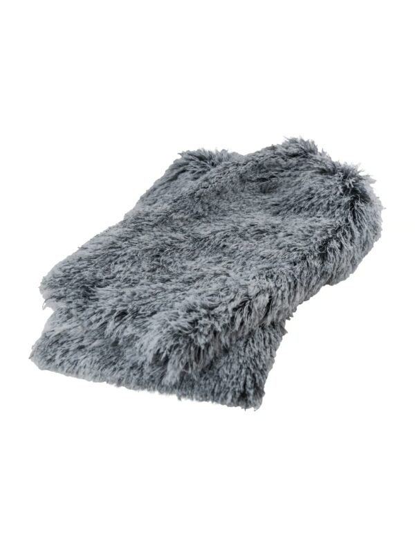 Kostümzubehör Beinstulpen Plüsch 38cm schwarz/weiß one size