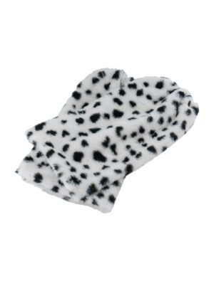 Kostümzubehör Beinstulpen Plüsch Dalmatiner 40cm schwarz/weiß one size