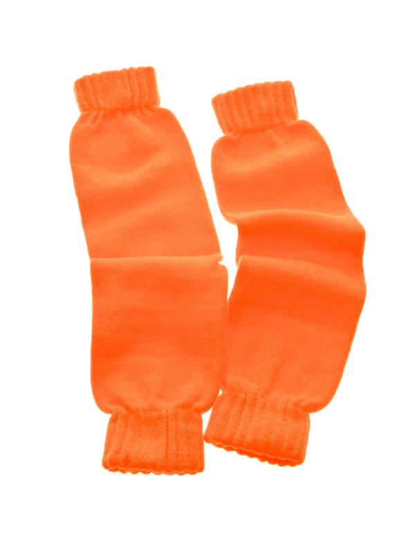 Kostümzubehör Beinstulpen neonorange 50cm
