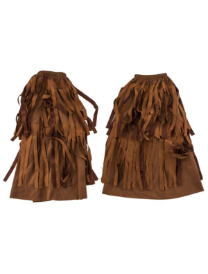 Kostümzubehör Beinwärmer Hippie braun one size
