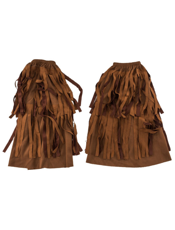 Kostümzubehör Beinwärmer Hippie braun one size