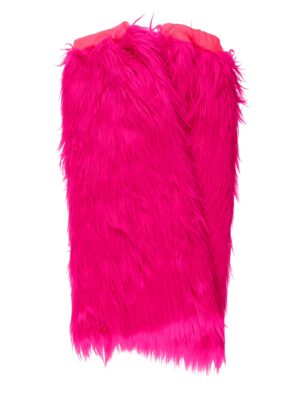 Kostümzubehör Beinwärmer Plüsch pink