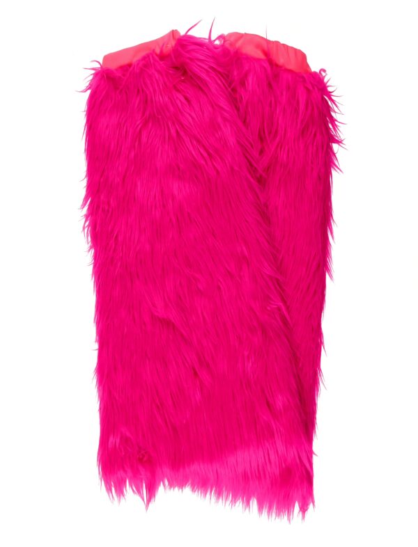 Kostümzubehör Beinwärmer Plüsch pink