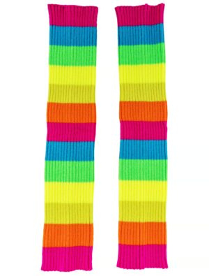 Kostümzubehör Beinwärmer rainbow