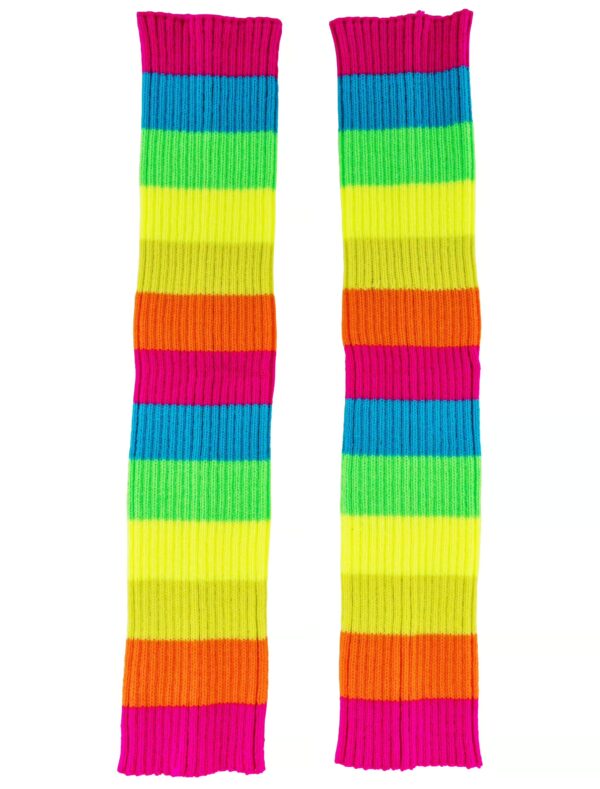 Kostümzubehör Beinwärmer rainbow