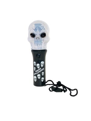 Kostümzubehör Blink Wirbler Totenkopf weiß/schwarz
