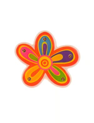 Kostümzubehör Blinky Blume 70er Farbe: mehrfarbig