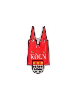 Kostümzubehör Blinky Dom mit Köln Logo Farbe: rot