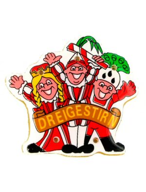 Kostümzubehör Blinky Dreigestirn 35x33mm Farbe: mehrfarbig