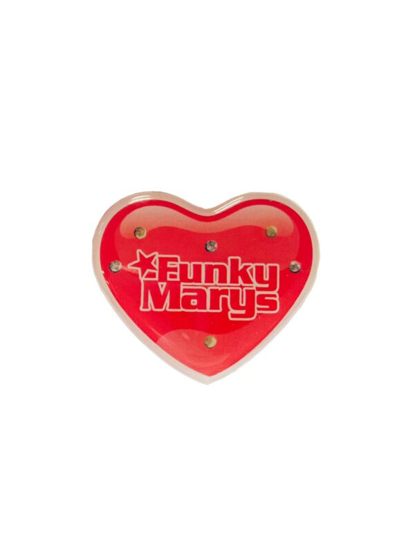Kostümzubehör Blinky Herz Funky Marys Farbe: rot