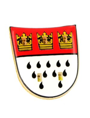 Kostümzubehör Blinky Kölner Wappen Farbe: rot/weiß