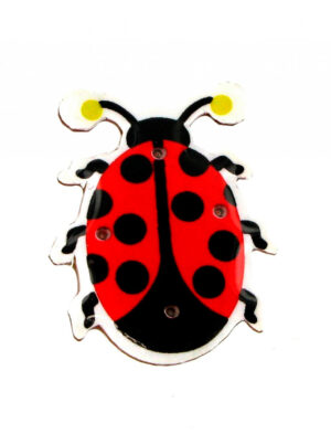 Kostümzubehör Blinky Marienkäfer 30x23mm Farbe: schwarz/rot