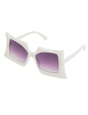 Kostümzubehör Brille 70s weiß