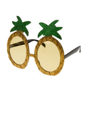 Kostümzubehör Brille Ananas gelb