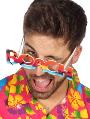 Kostümzubehör Brille Beachparty Farbe: bunt