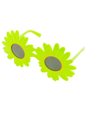 Kostümzubehör Brille Blume grün