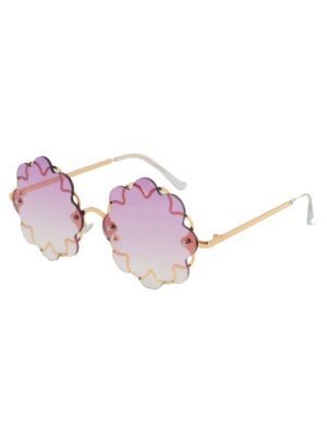 Kostümzubehör Brille Blume hellpink