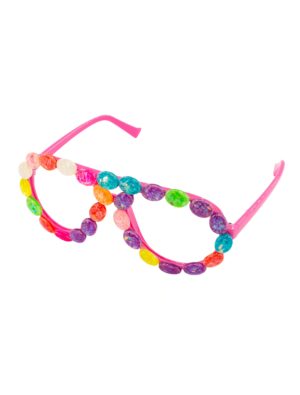 Kostümzubehör Brille Bonbons mehrfarbig