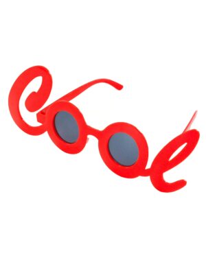 Kostümzubehör Brille "COOL" rot