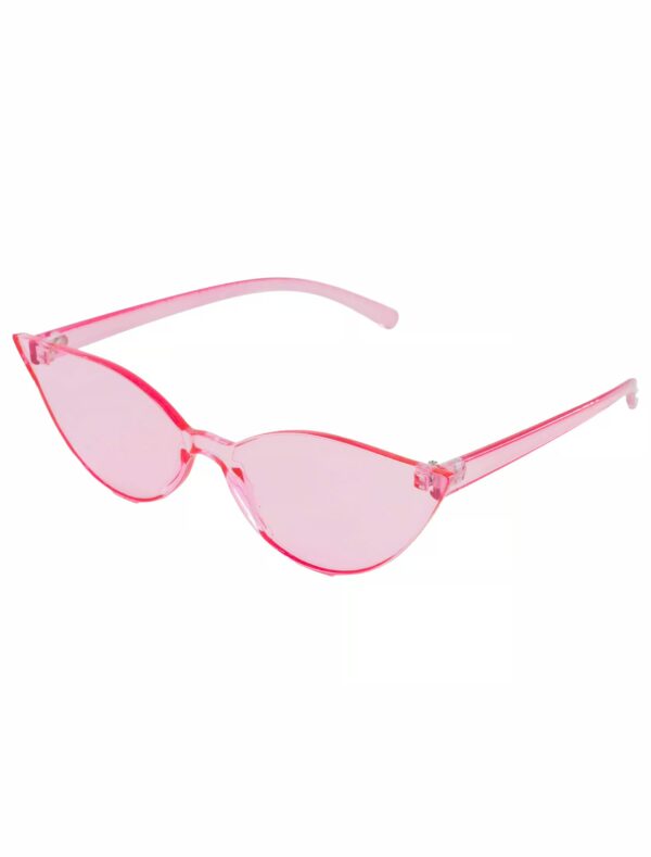 Kostümzubehör Brille Cat Eye transparent pink