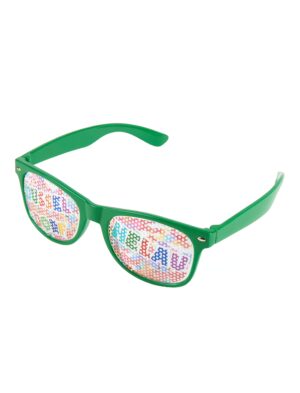Kostümzubehör Brille Düsseldorf Helau grün