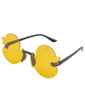 Kostümzubehör Brille Ente gelb
