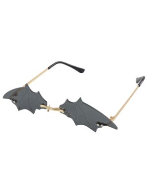 Kostümzubehör Brille Fledermaus schwarz
