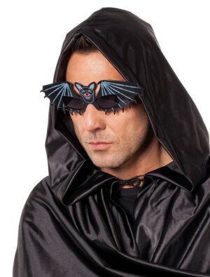 Kostümzubehör Brille Fledermaus schwarz